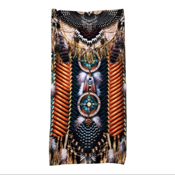 Unbranded Accessories - Tribal Print Neck Gaiter Multi use-Unisex-Adult size